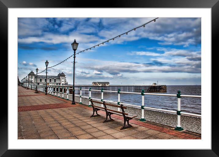  The Esplanade at Penarth.  Framed Mounted Print by Becky Dix