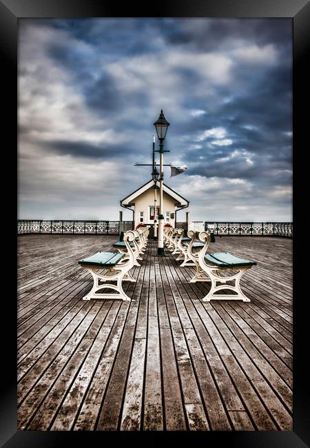 At the end of the Pier.  Framed Print by Becky Dix