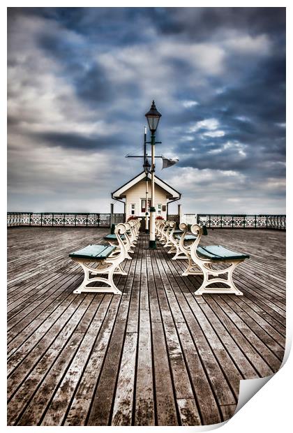 At the end of the Pier.  Print by Becky Dix