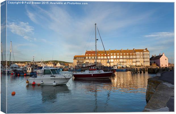  West Bay Harbour  Canvas Print by Paul Brewer