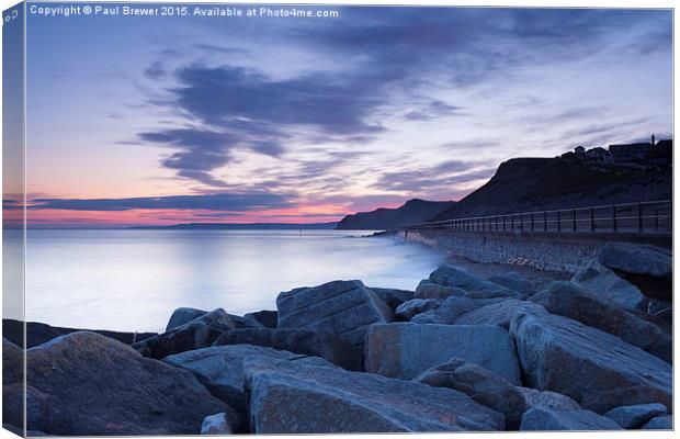  Lyme Bay Canvas Print by Paul Brewer
