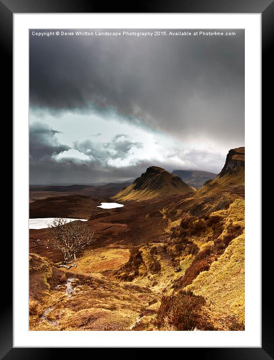  Storms over the Quiraing Framed Mounted Print by Derek Whitton