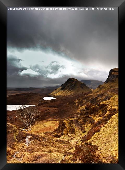  Storms over the Quiraing Framed Print by Derek Whitton
