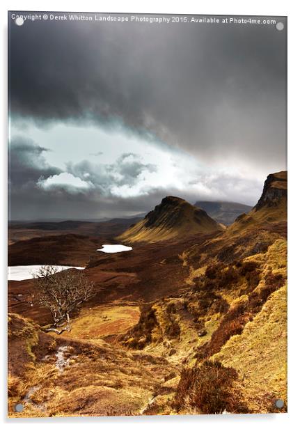  Storms over the Quiraing Acrylic by Derek Whitton