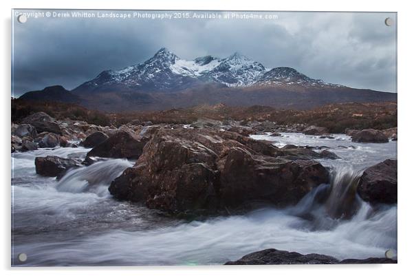  The Cuillins from Sligachan Acrylic by Derek Whitton