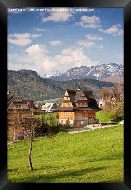 Highlands style house Framed Print by Arletta Cwalina