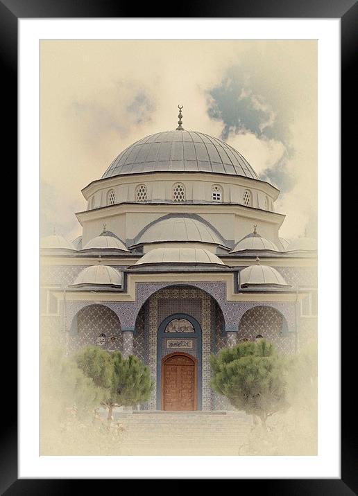 Turkish mosque antique style Framed Mounted Print by ken biggs