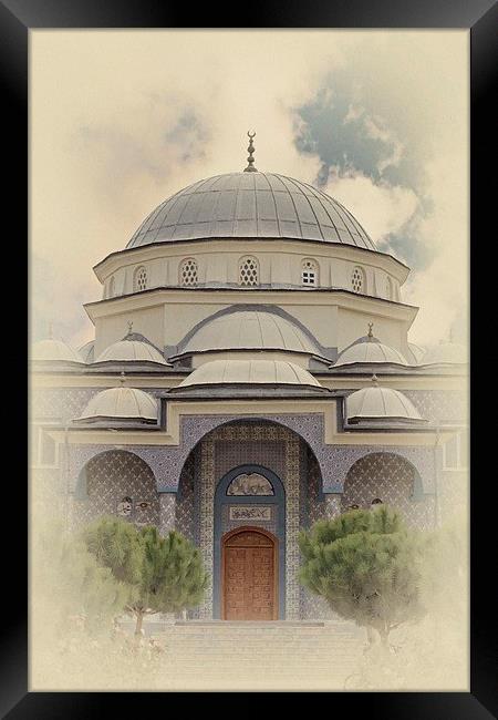 Turkish mosque antique style Framed Print by ken biggs