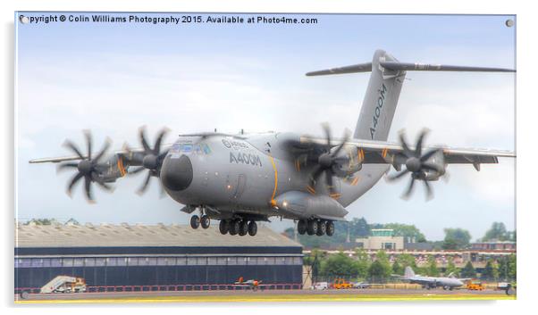  Airbus A400M Atlas Landing - Farnborough 2014 Acrylic by Colin Williams Photography