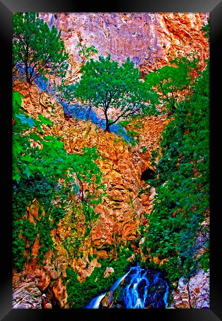 Saklikent Gorge in Turkey Framed Print by ken biggs