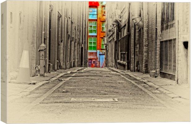 an inner city back alleyway Canvas Print by ken biggs