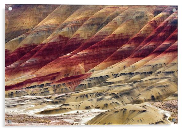 Painted Hills Contour Acrylic by Mike Dawson
