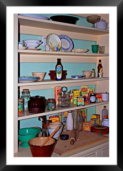 1940s kitchen Framed Mounted Print by ken biggs