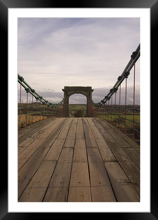 Quaint Bridge Framed Mounted Print by David Moate