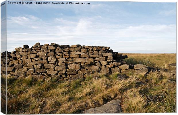 Dry Stone Wall Canvas Print by Kevin Round