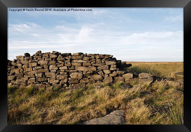  Dry Stone Wall Framed Print by Kevin Round