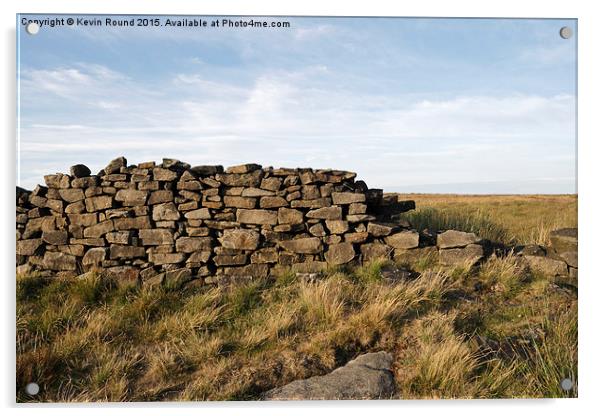 Dry Stone Wall Acrylic by Kevin Round