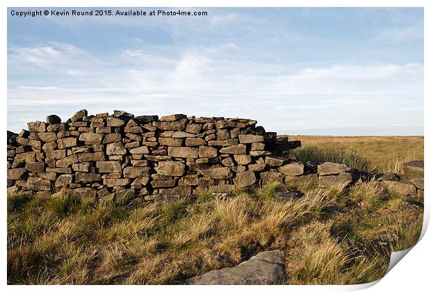  Dry Stone Wall Print by Kevin Round