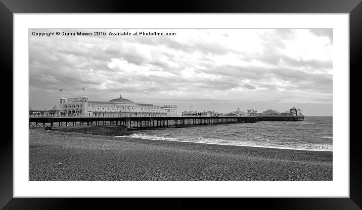  Brighton Pier  Framed Mounted Print by Diana Mower