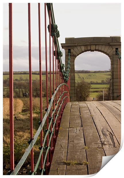 Bridge Steelwork Print by David Moate