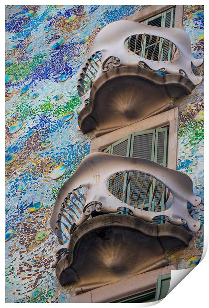  Gaudi Style Print by Svetlana Sewell