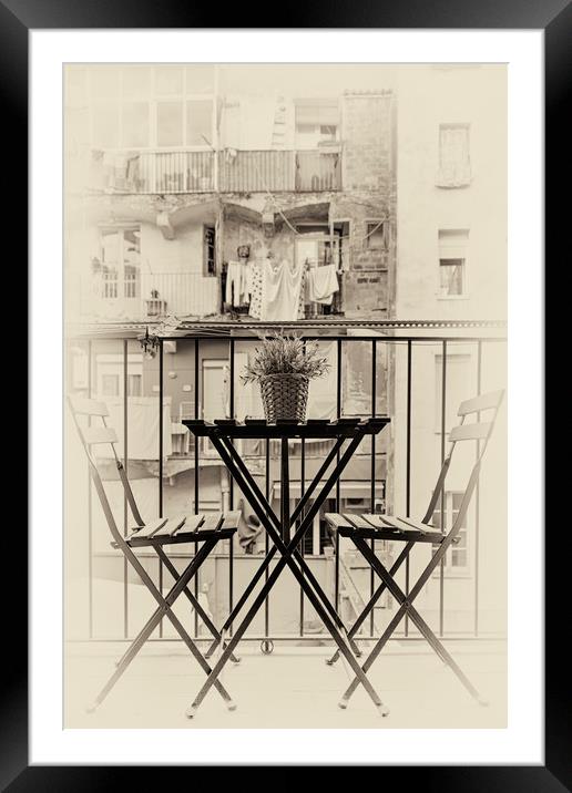  Table for Two Framed Mounted Print by Svetlana Sewell
