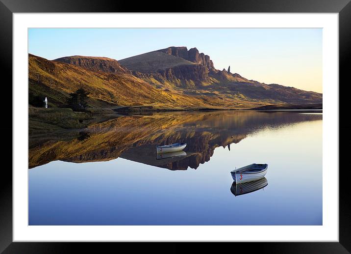  Storr Reflected Framed Mounted Print by Dave Wragg