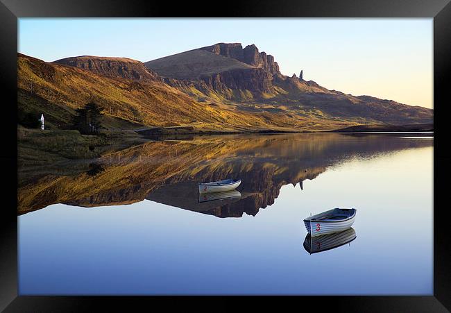  Storr Reflected Framed Print by Dave Wragg