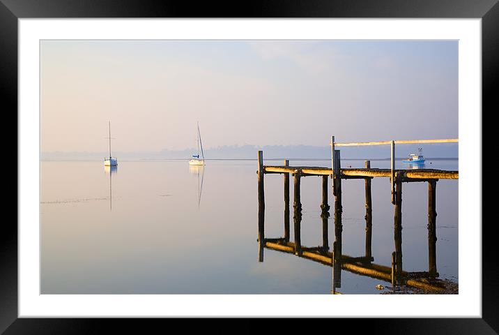 Tranquility Framed Mounted Print by Mike Dawson