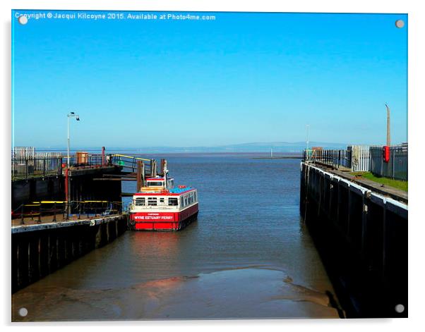 Ferry across the Wyre  Acrylic by Jacqui Kilcoyne