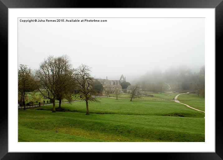 Misty Scenery in Wharfedale Framed Mounted Print by Juha Remes