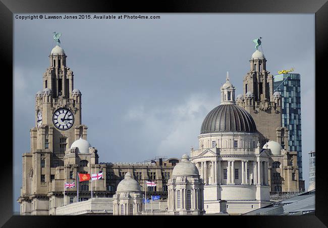  The Three Graces, Liverpool Framed Print by Lawson Jones