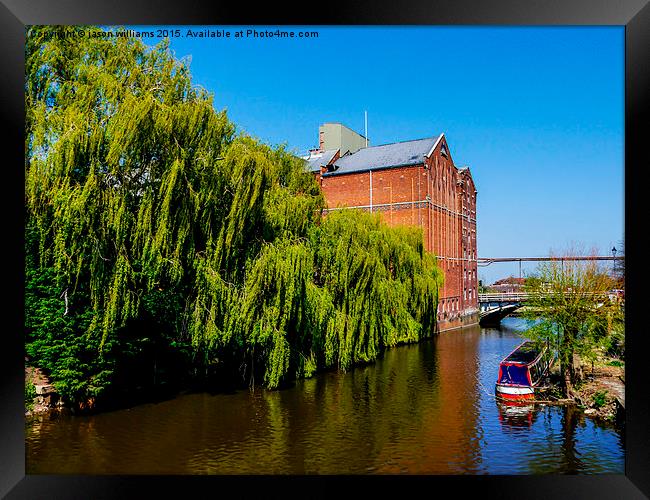 Historic Flour Mill.  Framed Print by Jason Williams