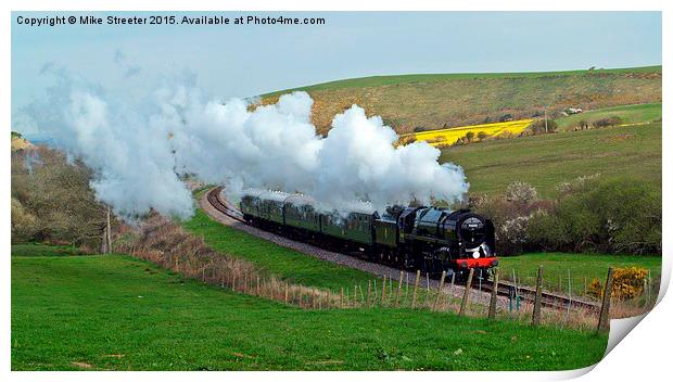  Britannia in Purbeck Print by Mike Streeter