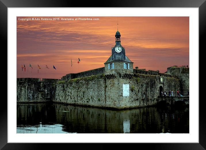 Port at Concarnou France  Framed Mounted Print by Ade Robbins