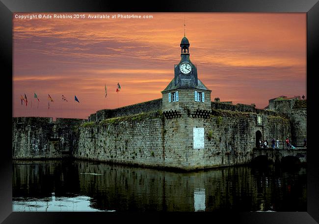 Port at Concarnou France  Framed Print by Ade Robbins