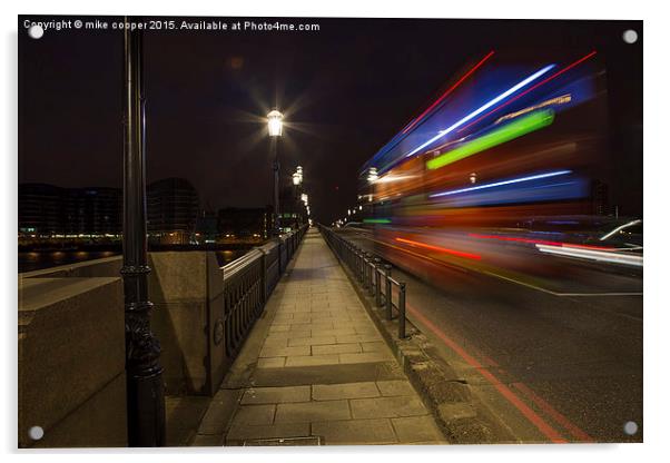  Battersea light show Acrylic by mike cooper