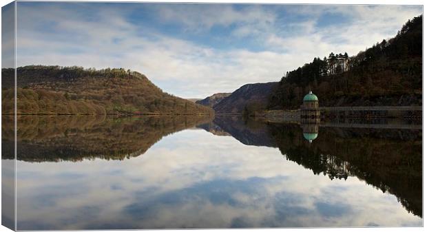  Reflections in the Elan Valley Canvas Print by Stephen Taylor