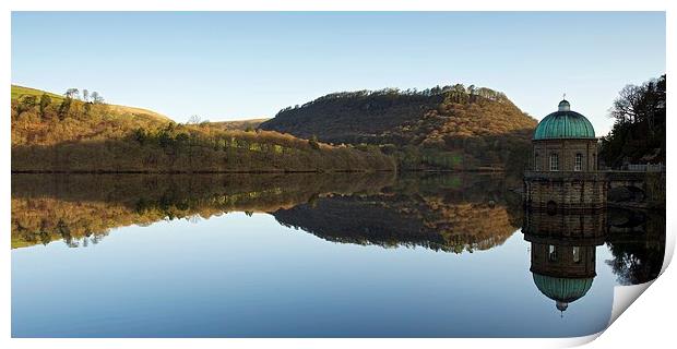 Reflections in Garreg Ddu reservoir Print by Stephen Taylor