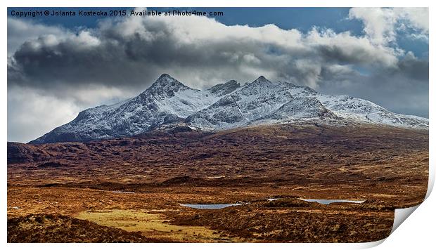  Sgurr nan Gillean, Cuillin Mountains Print by Jolanta Kostecka