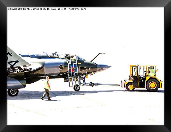  Buccaneer XW544 ground crew Framed Print by Keith Campbell