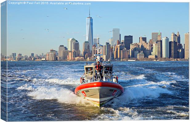 New York Coast Guard Canvas Print by Paul Fell