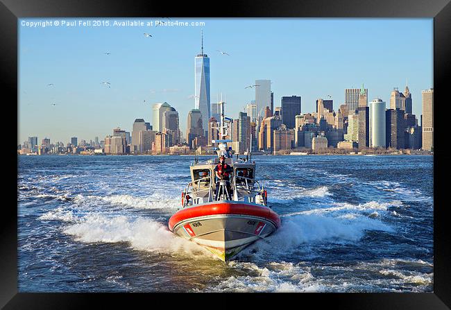 New York Coast Guard Framed Print by Paul Fell