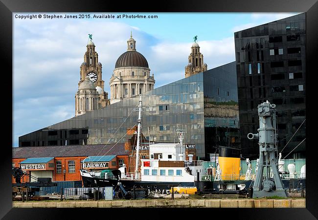  Liverpool Docklands Framed Print by Stephen Jones