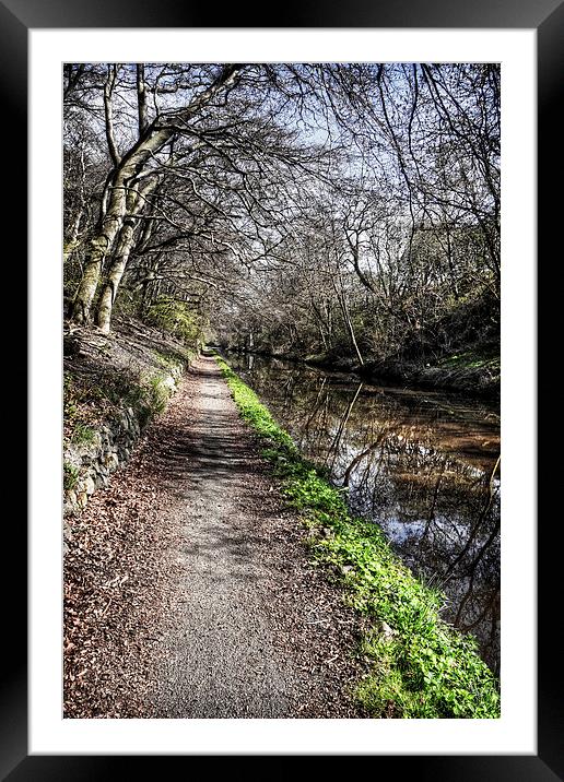 Union Canal Towpath Framed Mounted Print by Tom Gomez