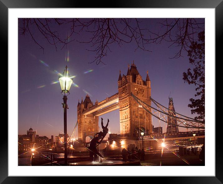  Tower Bridge And Shard Framed Mounted Print by Clive Eariss