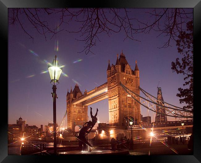  Tower Bridge And Shard Framed Print by Clive Eariss