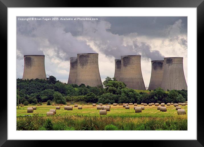 Power Station Framed Mounted Print by Brian Fagan