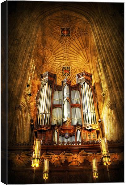 Organ Canvas Print by Svetlana Sewell