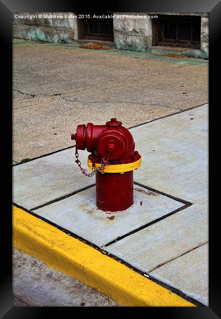 Fire Hydrant Framed Print by Matthew Bates